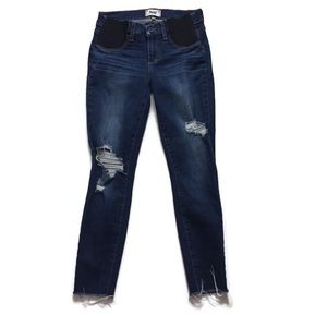 Paige Maternity Verdugo Ankle Side Panel Jeans